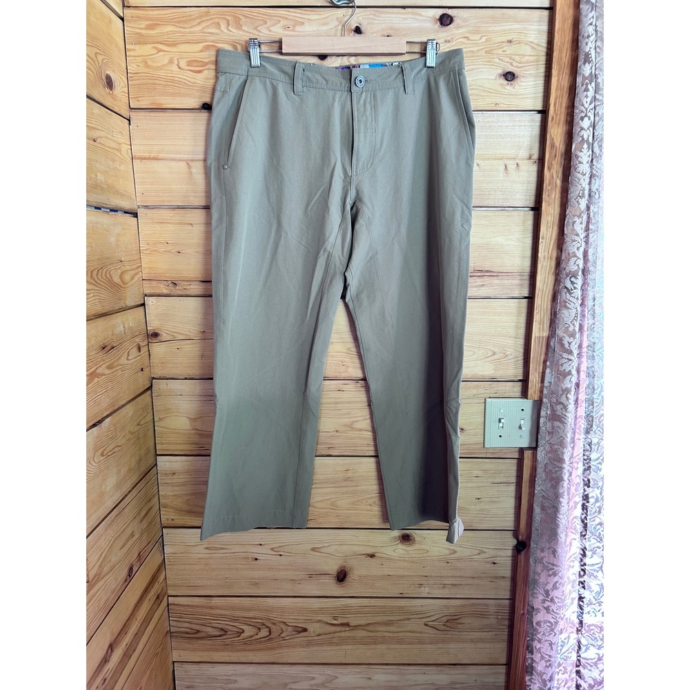 ABC Pants Classic‎ Fit Mens 36x28 Khaki Beige Tech Trousers Golf Lululemon